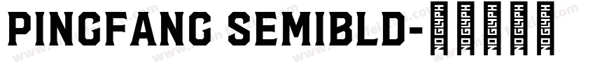 pingfang semibld字体转换